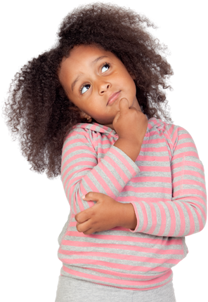 Young Kid Thinking Gesture